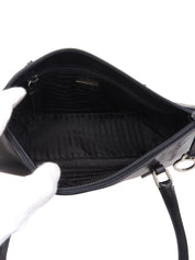 ロゴエンボスハンドバッグ ブラック