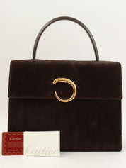 Harako Panther Handbag Dark Brown