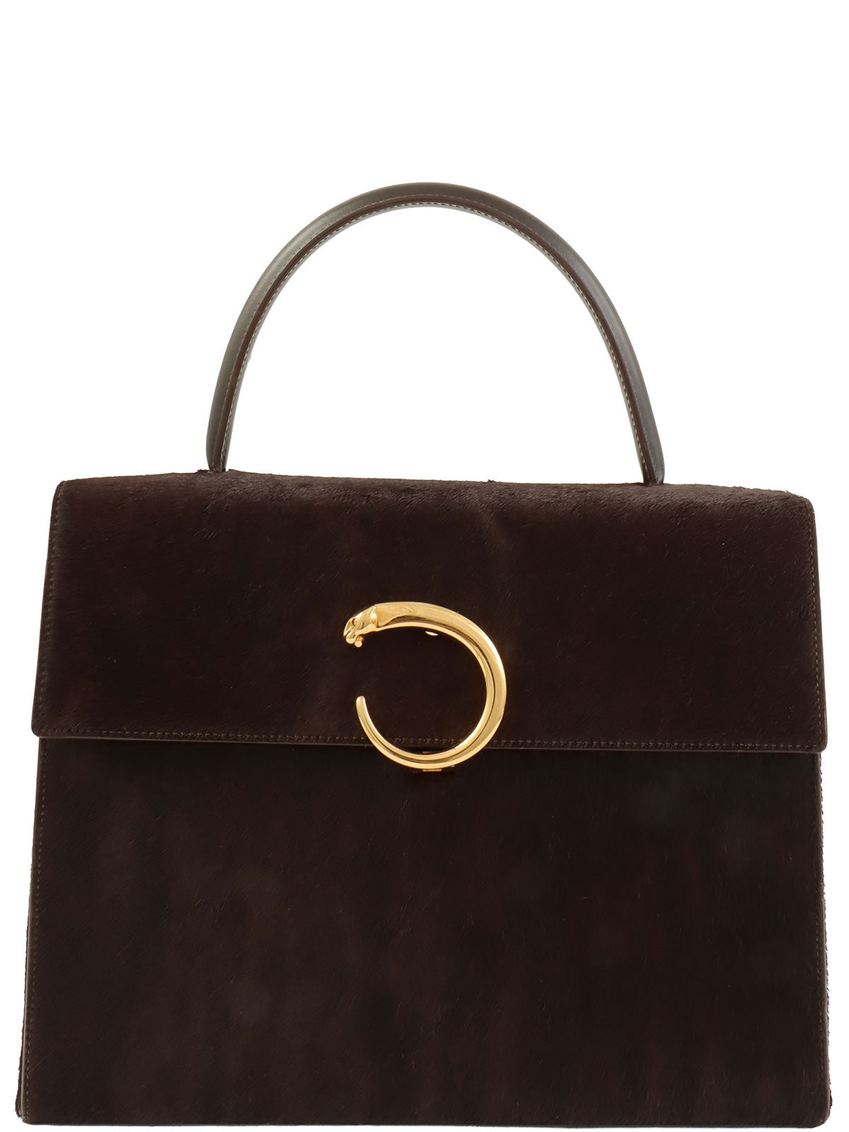 Harako Panther Handbag Dark Brown