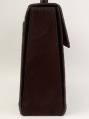 Harako Panther Handbag Dark Brown