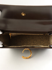 Harako Panther Handbag Dark Brown