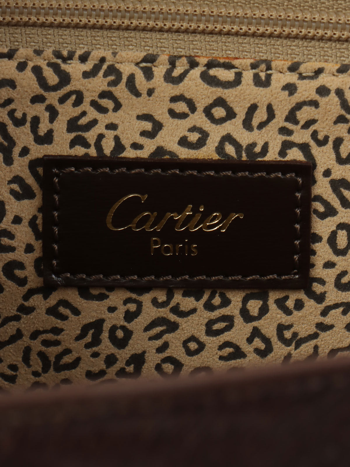 Harako Panther Handbag Dark Brown