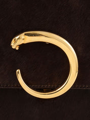 Harako Panther Handbag Dark Brown