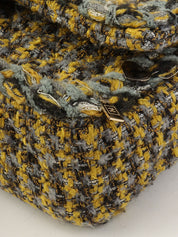 2017款 Tweed Icon Charm CC Turnlock 链条包，黄/灰/多色