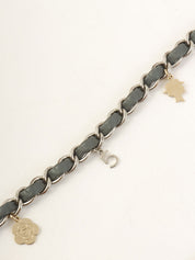 2017款 Tweed Icon Charm CC Turnlock 链条包，黄/灰/多色