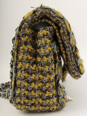 2017款 Tweed Icon Charm CC Turnlock 链条包，黄/灰/多色