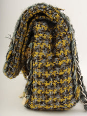 2017款 Tweed Icon Charm CC Turnlock 链条包，黄/灰/多色