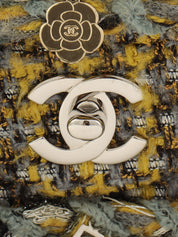 2017款 Tweed Icon Charm CC Turnlock 链条包，黄/灰/多色