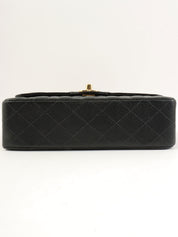 2004 Caviar Skin Classic Flap Chain Bag 23cm Black