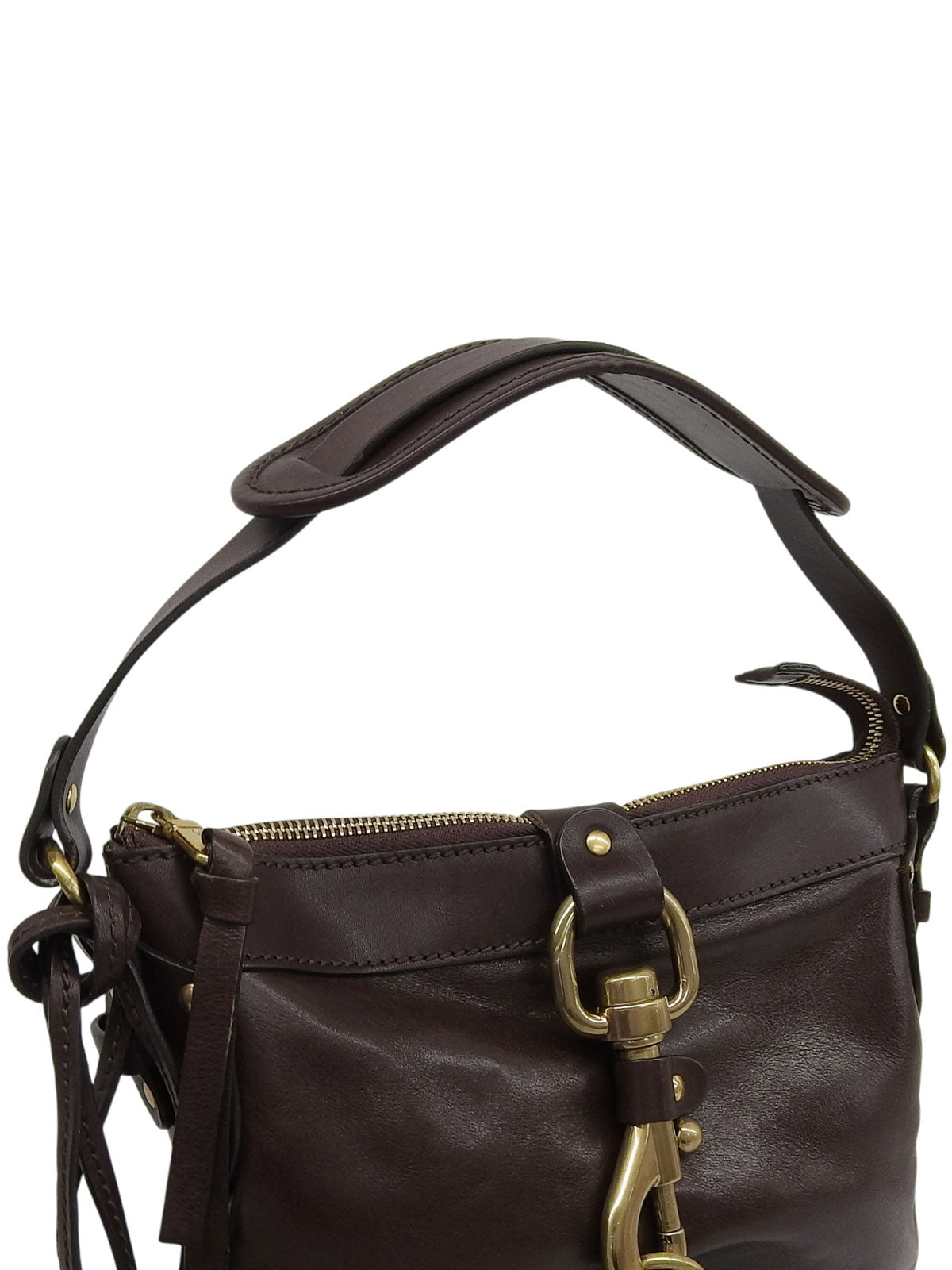 ケララホースシューチャームワンショルダーバッグ ブラウン