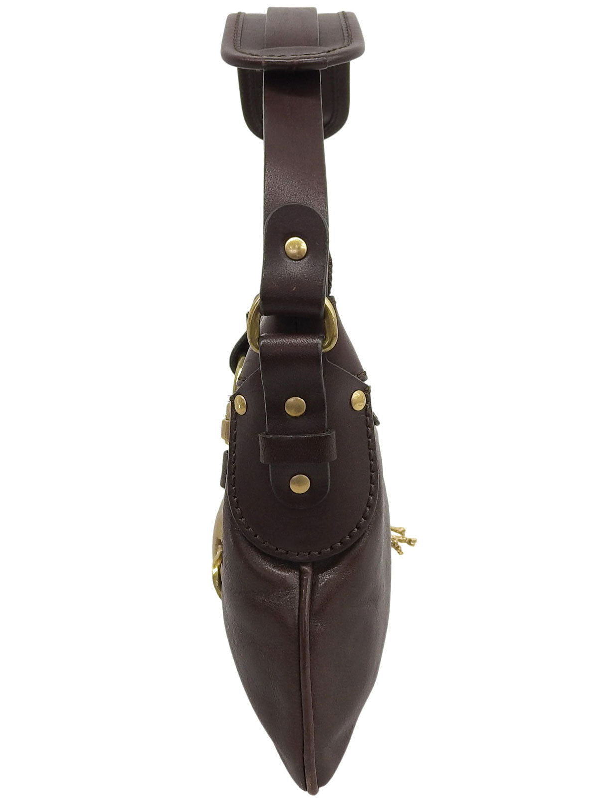 ケララホースシューチャームワンショルダーバッグ ブラウン