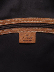 米色帆布 GG 图案单肩包