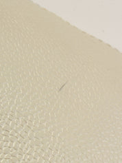 2010 Caviar Skin CC Mark Stitch Chain Shoulder Bag in Metallic White