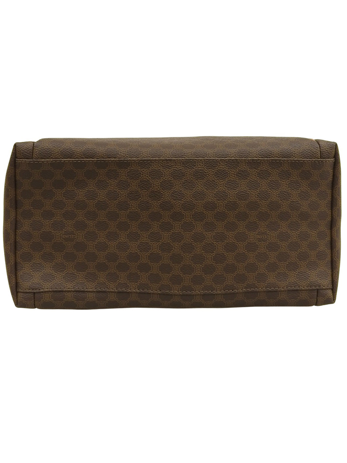 マカダムパターンハンドバッグ ブラウン