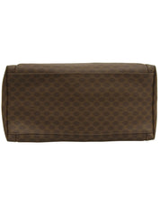 マカダムパターンハンドバッグ ブラウン