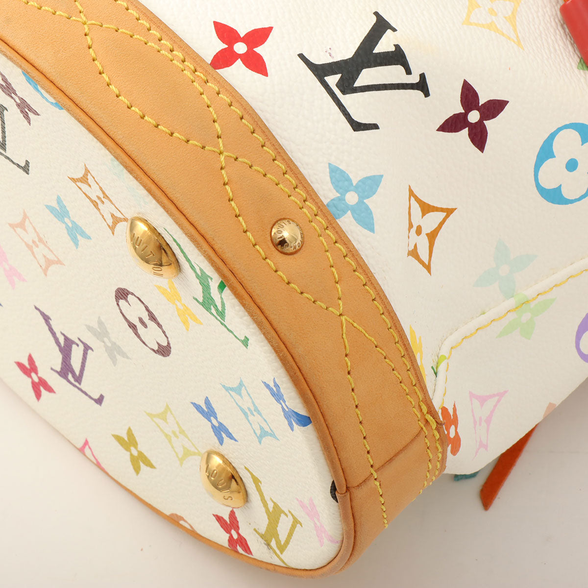 2006年产 Monogram Multicolore Bucket Frange 白色/多色