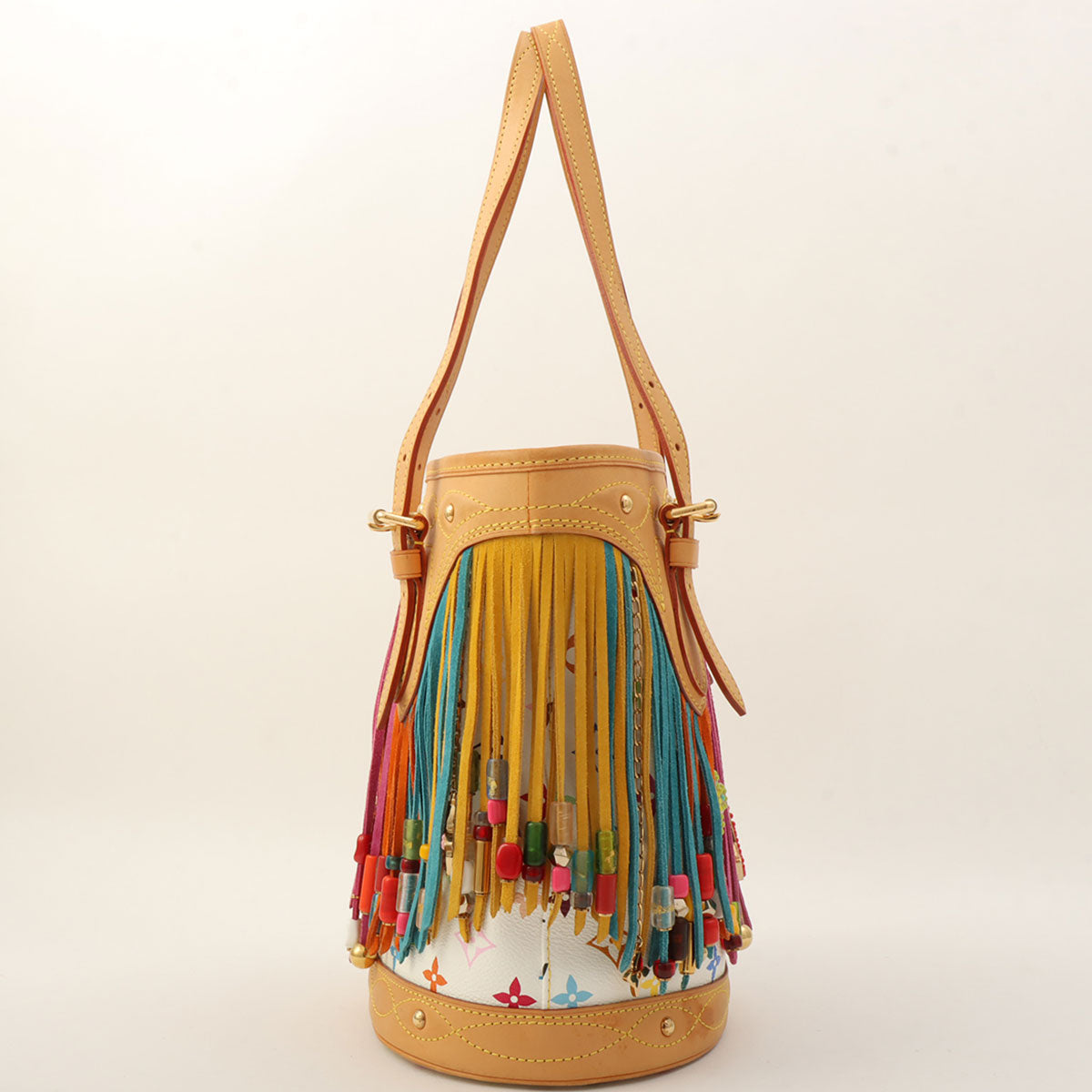 2006年产 Monogram Multicolore Bucket Frange 白色/多色