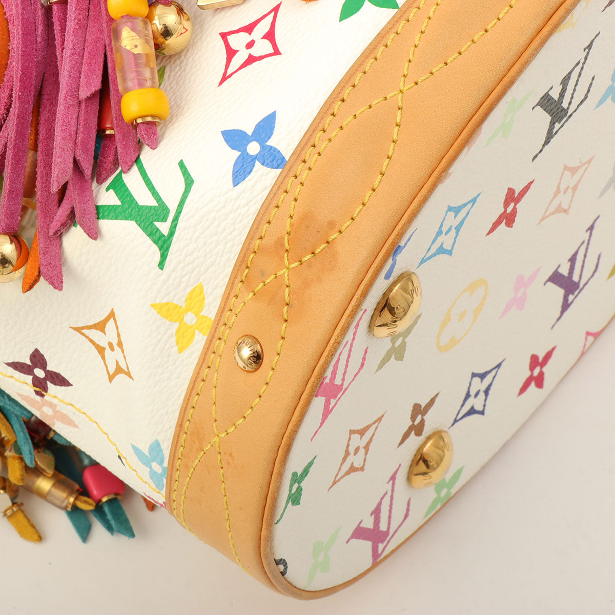 2006年产 Monogram Multicolore Bucket Frange 白色/多色