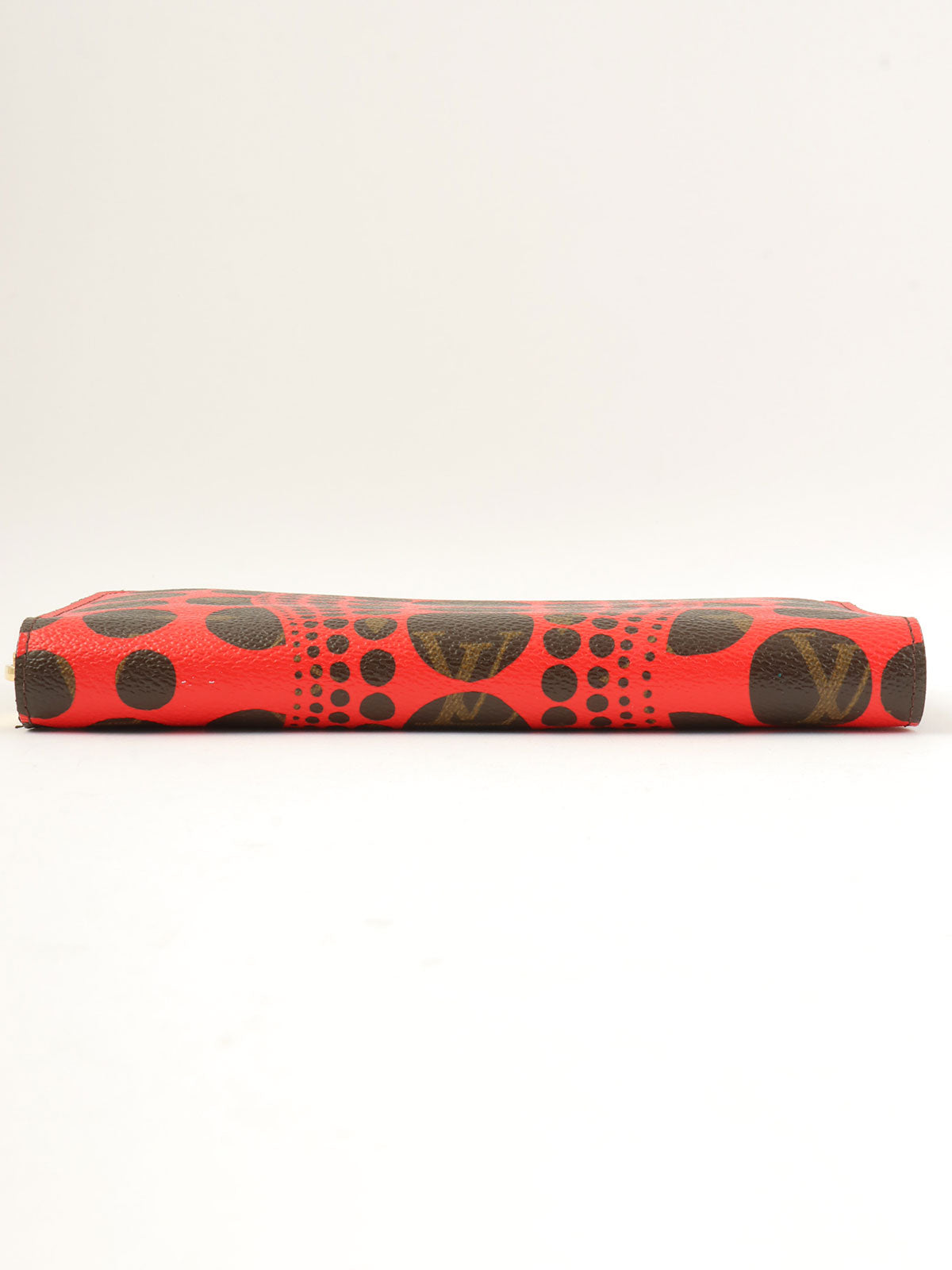 2012 Yayoi Kusama Collaboration Zippy Wallet Brown/Red