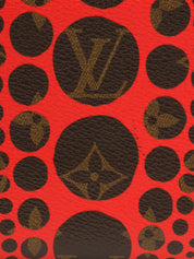 2012 Yayoi Kusama Collaboration Zippy Wallet Brown/Red