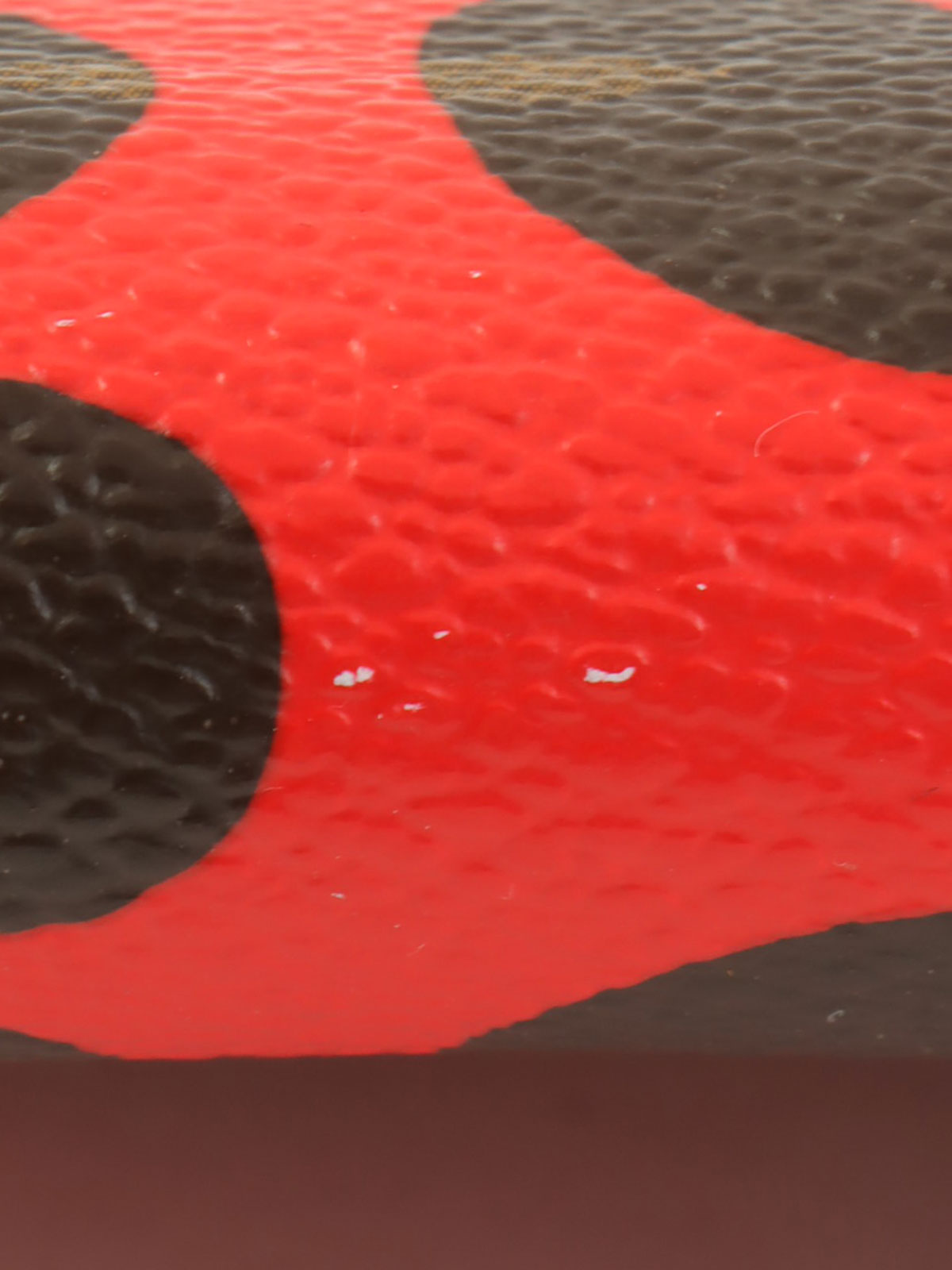 2012年草间弥生联名款Zippy钱包 棕色/红色