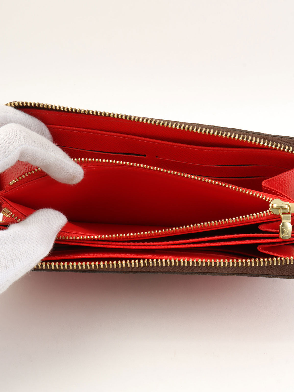 2012 Yayoi Kusama Collaboration Zippy Wallet Brown/Red