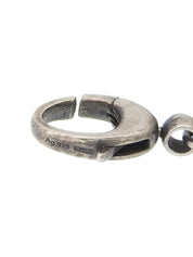 オーバルロゴネックレス ガーネット