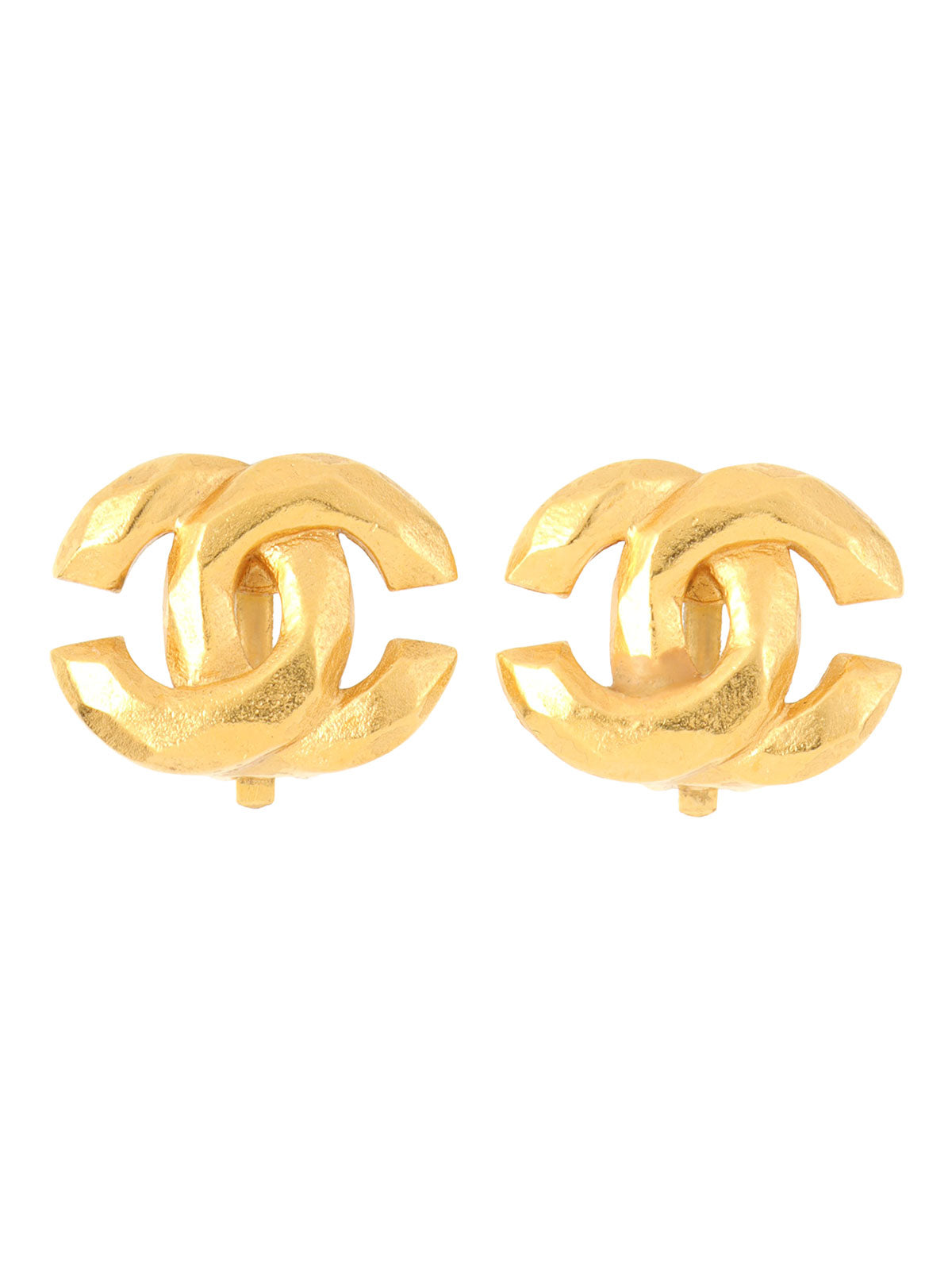 1999 CC Mark Earrings Gold