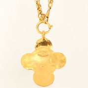 1993 Coin Motif CC Mark Cross Long Chain Necklace Gold