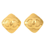 1994 Square CC Mark Earrings Gold
