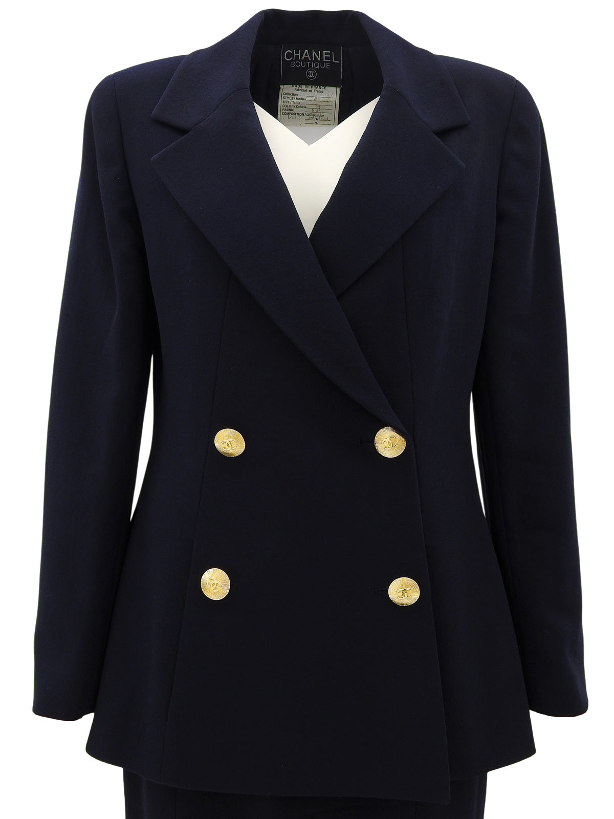 海军羊毛 CC 标志纽扣套装