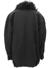 シルクファーダウンジャケット ブラック