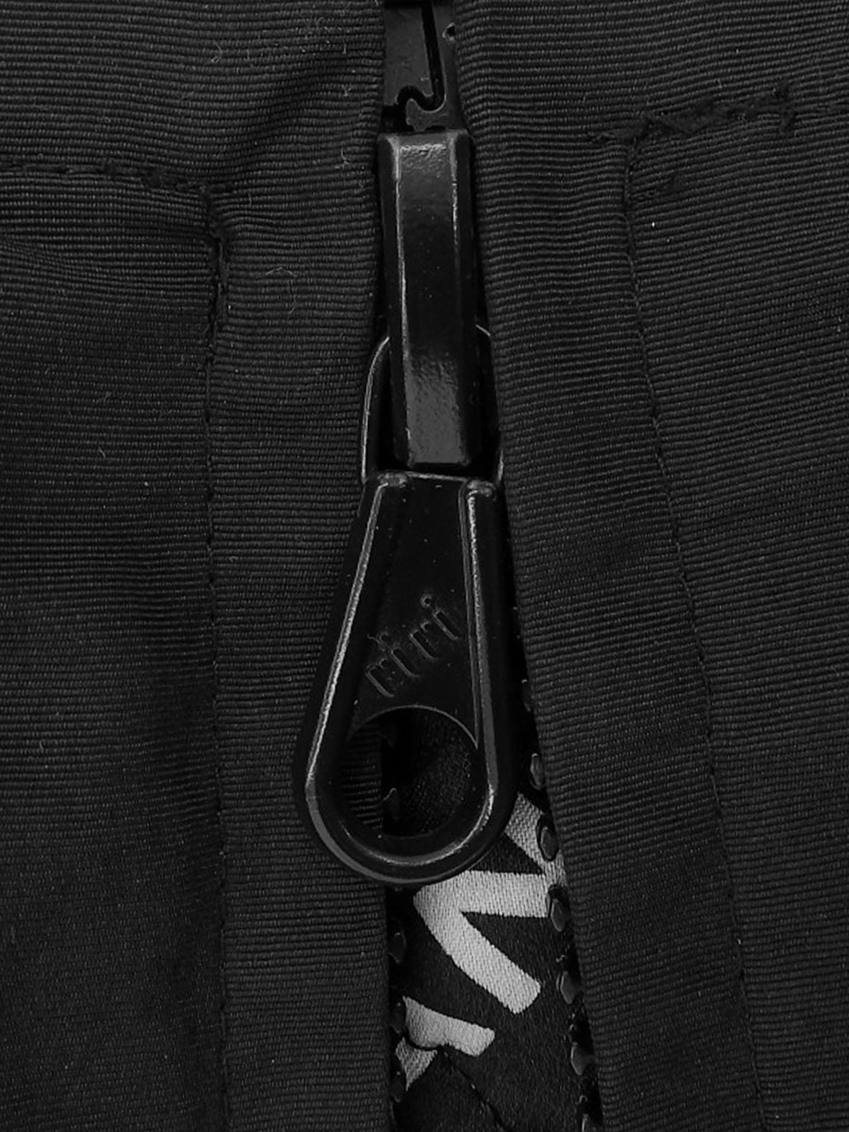 シルクファーダウンジャケット ブラック