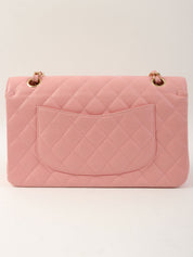 2004 Caviar Skin Classic Flap Chain Bag 25cm Pink