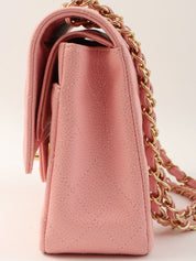 2004 Caviar Skin Classic Flap Chain Bag 25cm Pink