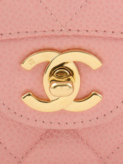 2004年頃製 キャビアスキンクラシックフラップチェーンバッグ25cm ピンク