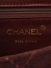 2001年頃製 ウールワイルドステッチCCターンロックチェーンショルダーバッグ ボルドー