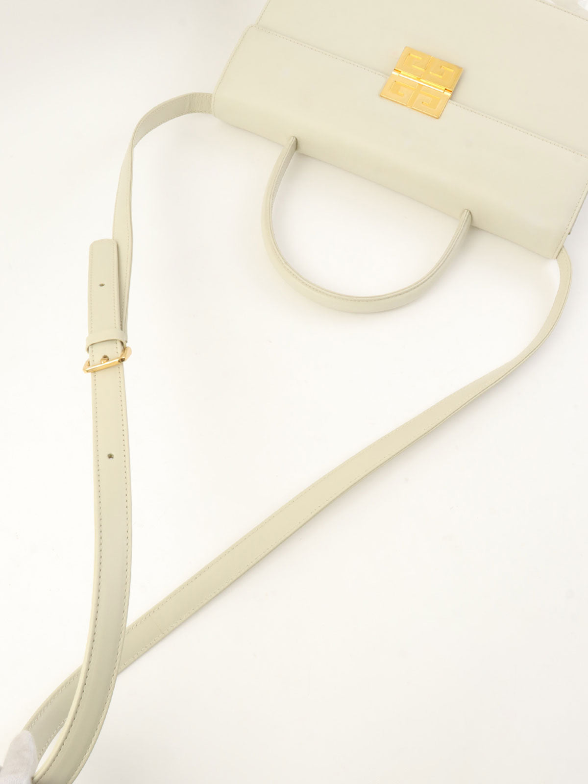 ロゴプレート2wayバッグ オフホワイト