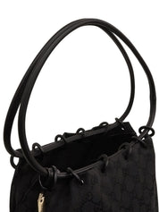 キャンバスGGパターンショルダーバッグ ブラック