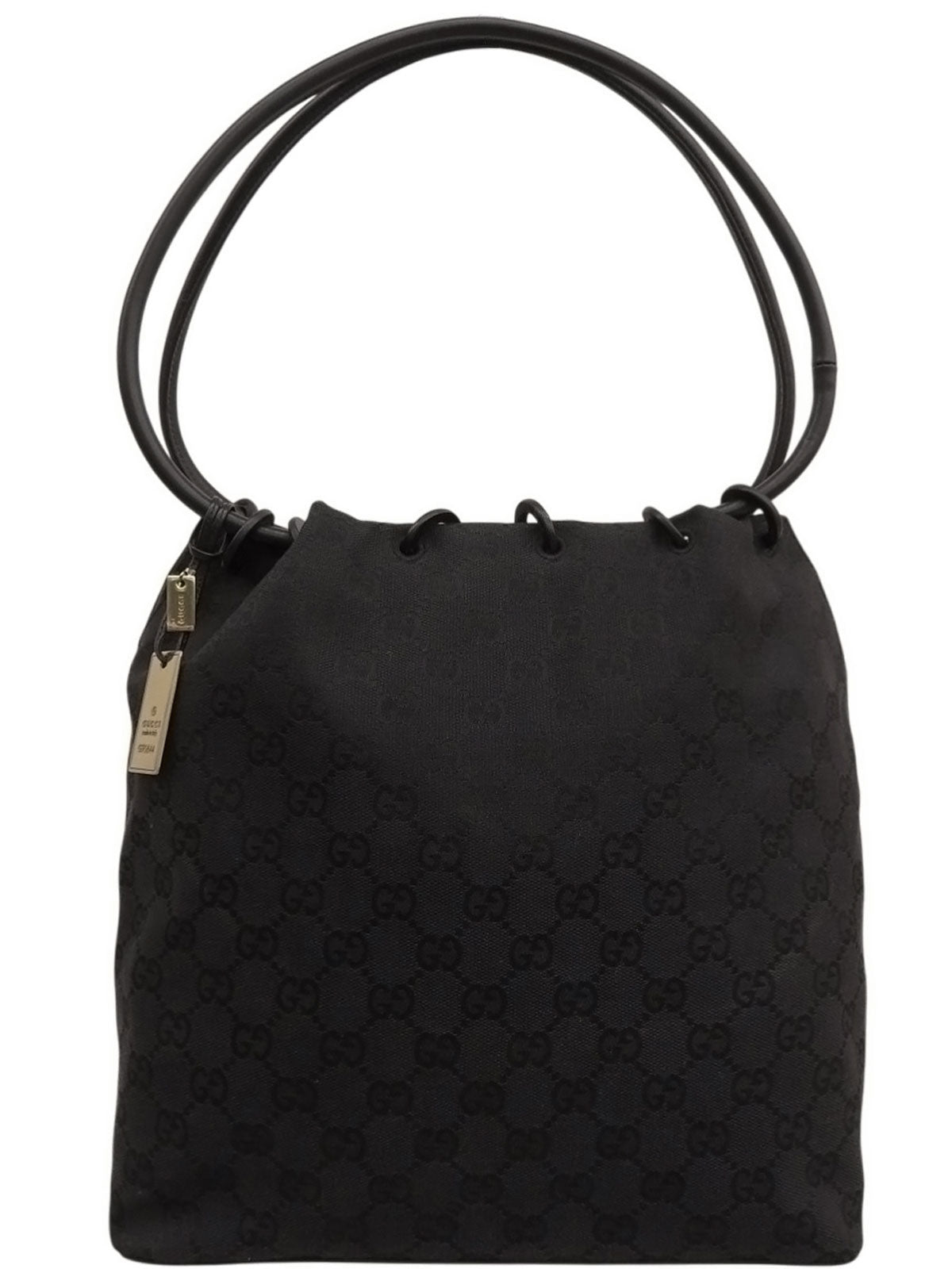 キャンバスGGパターンショルダーバッグ ブラック