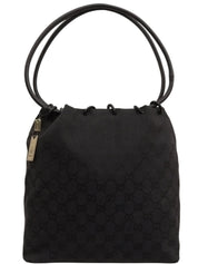 キャンバスGGパターンショルダーバッグ ブラック