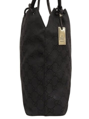 キャンバスGGパターンショルダーバッグ ブラック