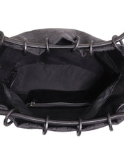 キャンバスGGパターンショルダーバッグ ブラック