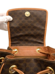 マカダムパターンリュックサック ブラウン