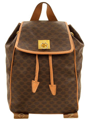 マカダムパターンリュックサック ブラウン