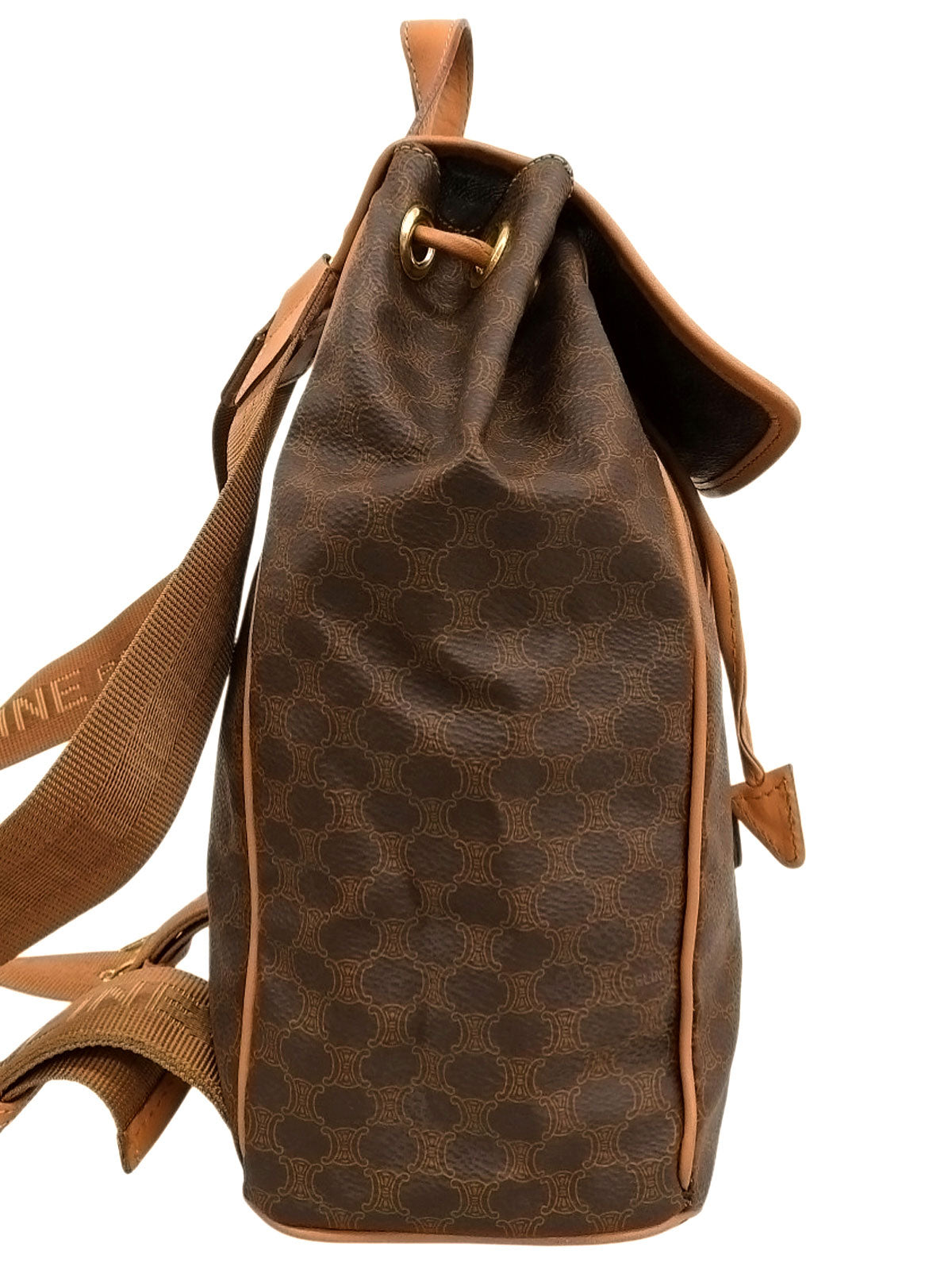 マカダムパターンリュックサック ブラウン