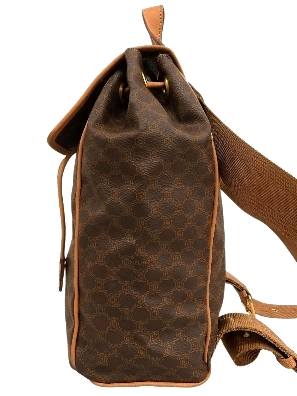 マカダムパターンリュックサック ブラウン