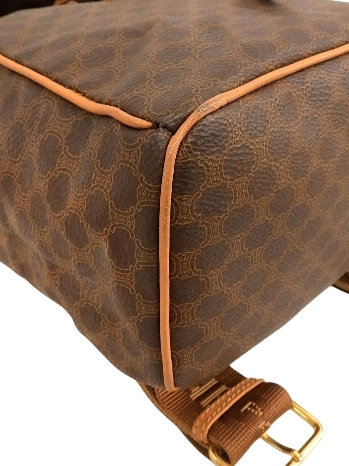 マカダムパターンリュックサック ブラウン