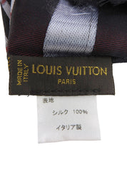 Silk Monogram Dot Pattern Stole - Bordeaux