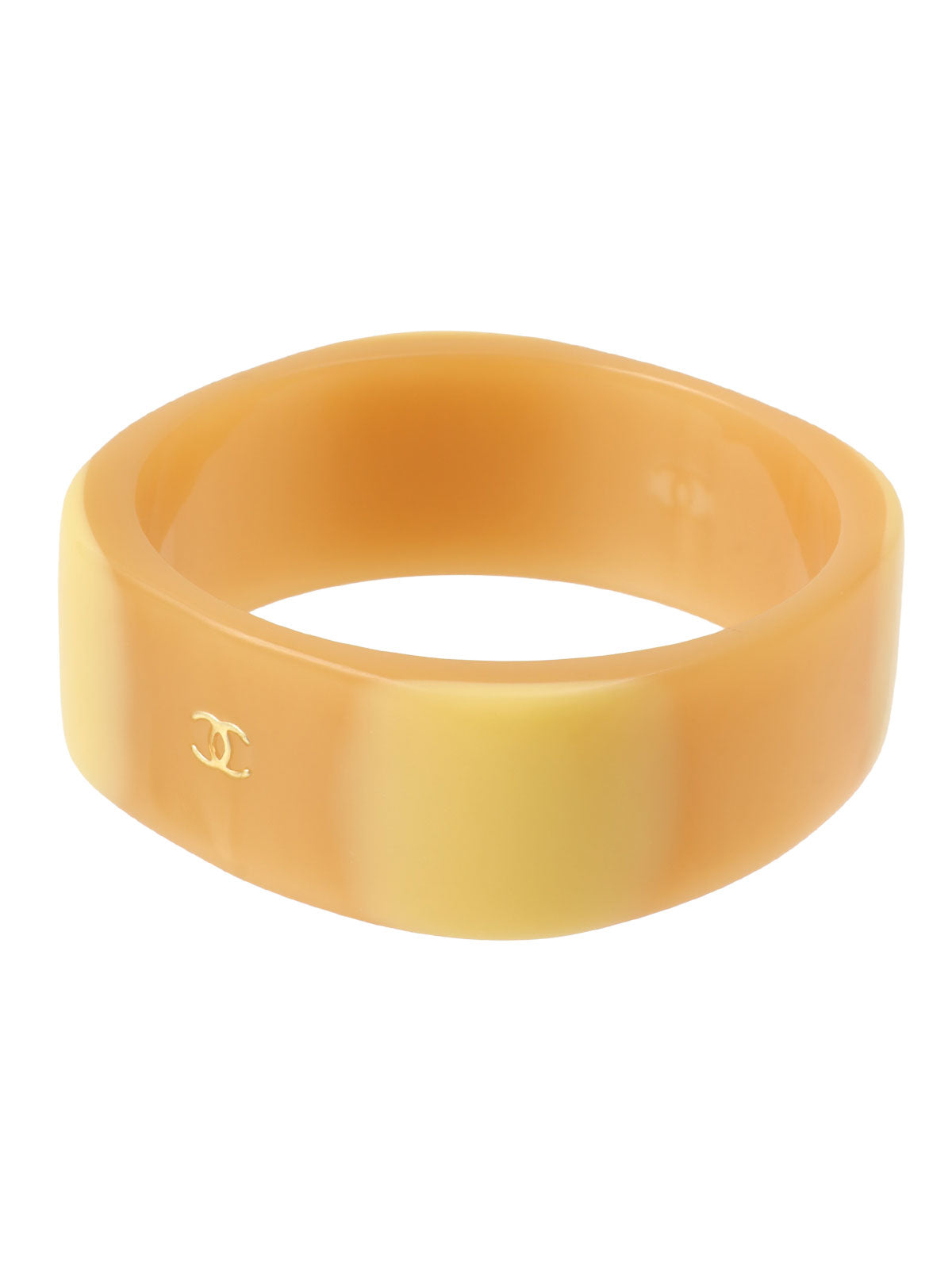 2001年製 CCマークバングル ベージュ/イエロー